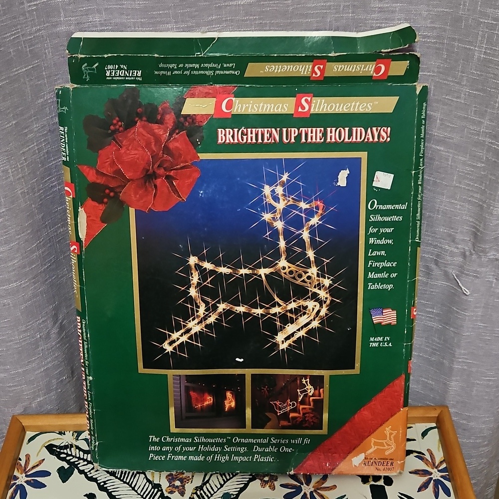 Festive Reindeer Holiday Light Decoration